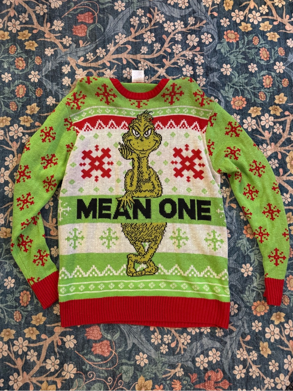 The Grinch - Men’s XL "Mean One" Ugly Christmas Holiday Sweater